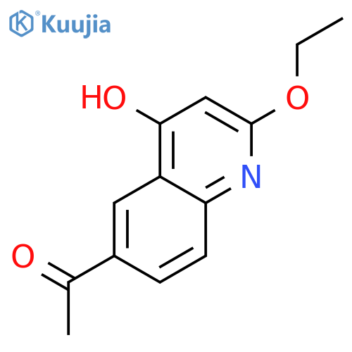 1-(2-ethoxy-4-hydroxyquinolin-6-yl)ethanone structure
