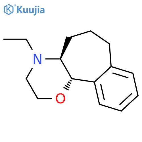 Benzo[6,7]cyclohept[1,2-b]-1,4-oxazine,4-ethyl-2,3,4,4a,5,6,7,11b-octahydro-, trans- (9CI) structure