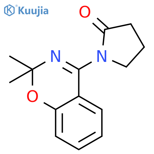 1-(2,2-Dimethyl-2H-1,3-benzoxazin-4-yl)pyrrolidin-2-one structure