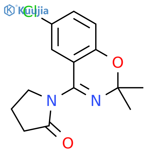 2-Pyrrolidinone, 1-(6-chloro-2,2-dimethyl-2H-1,3-benzoxazin-4-yl)- structure