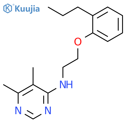 4-PYRIMIDINAMINE, 5,6-DIMETHYL-N-[2-(2-PROPYLPHENOXY)ETHYL]- structure