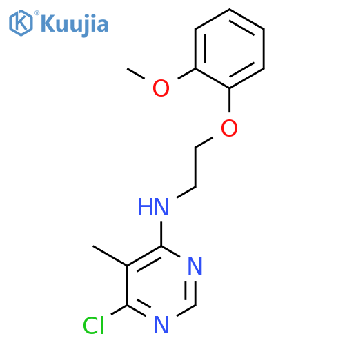 4-PYRIMIDINAMINE, 6-CHLORO-N-[2-(2-METHOXYPHENOXY)ETHYL]-5-METHYL- structure
