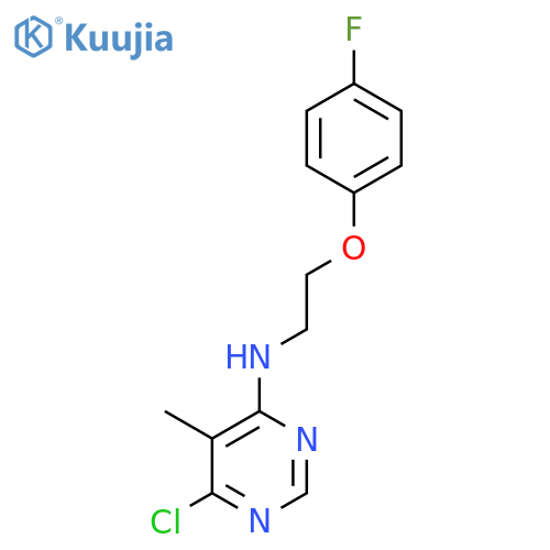 4-PYRIMIDINAMINE, 6-CHLORO-N-[2-(4-FLUOROPHENOXY)ETHYL]-5-METHYL- structure