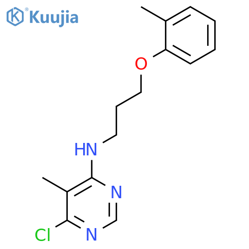 4-Pyrimidinamine, 6-chloro-5-methyl-N-[3-(2-methylphenoxy)propyl]- structure