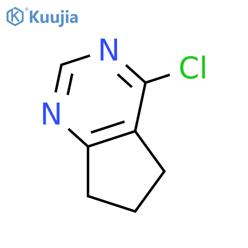 4-chloro-5H,6H,7H-cyclopenta[d]pyrimidine structure