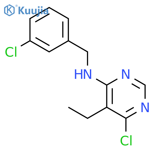 4-Pyrimidinamine, 6-chloro-N-[(3-chlorophenyl)methyl]-5-ethyl- structure
