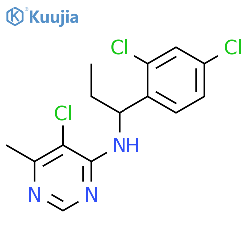 4-PYRIMIDINAMINE, 5-CHLORO-N-[1-(2,4-DICHLOROPHENYL)PROPYL]-6-METHYL- structure