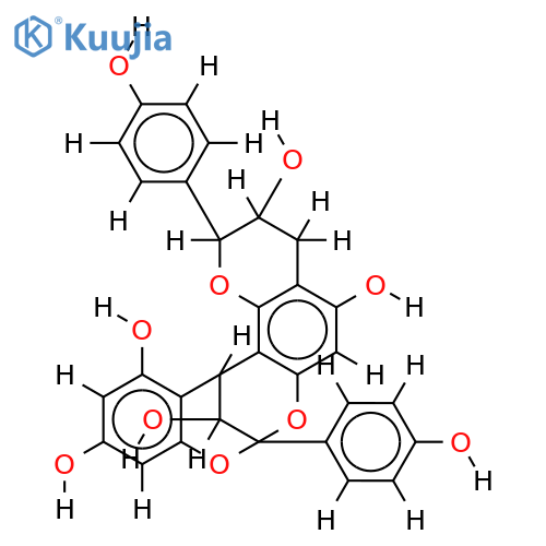 ent-epiafzelechin-(2alpha->O->7, 4alpha->8)-(+)-afzelechin structure
