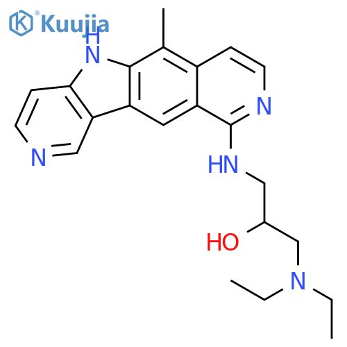 1-(diethylamino)-3-[(6-methyl-5H-pyrido[3',4':4,5]pyrrolo[2,3-g]isoquinolin-10-yl)amino]propan-2-ol structure