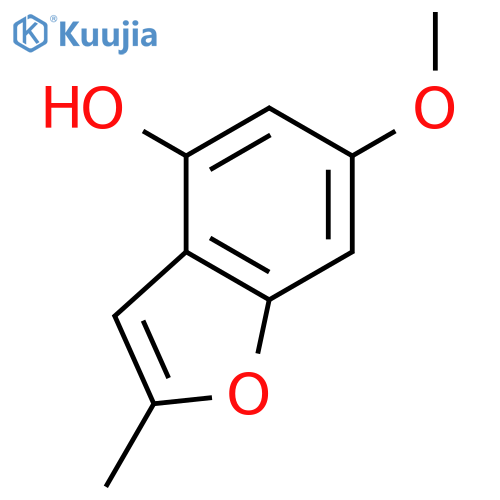 4-Benzofuranol, 6-methoxy-2-methyl- structure
