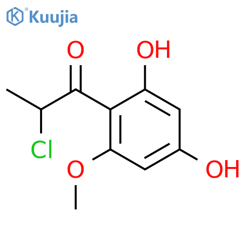 1-PROPANONE, 2-CHLORO-1-(2,4-DIHYDROXY-6-METHOXYPHENYL)- structure