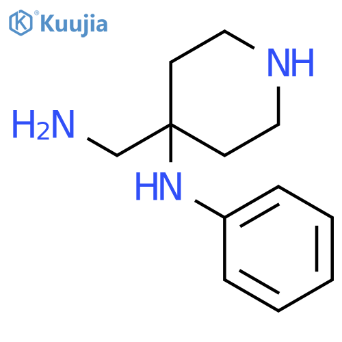 4-Piperidinemethanamine,4-(phenylamino)- structure