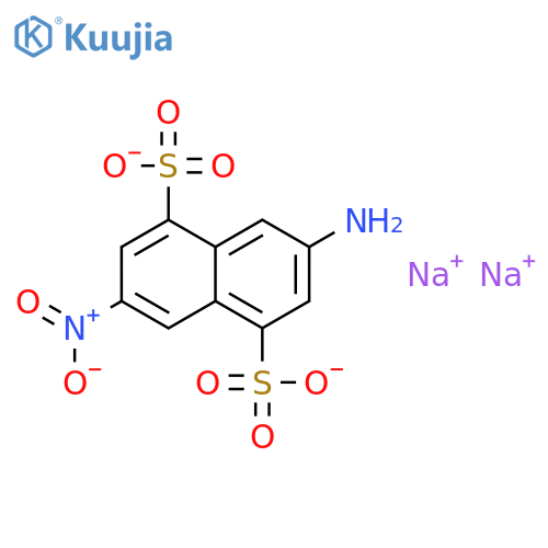 3-Amino-7-nitronaphthalene-1,5-disulphonic acid, sodium salt structure