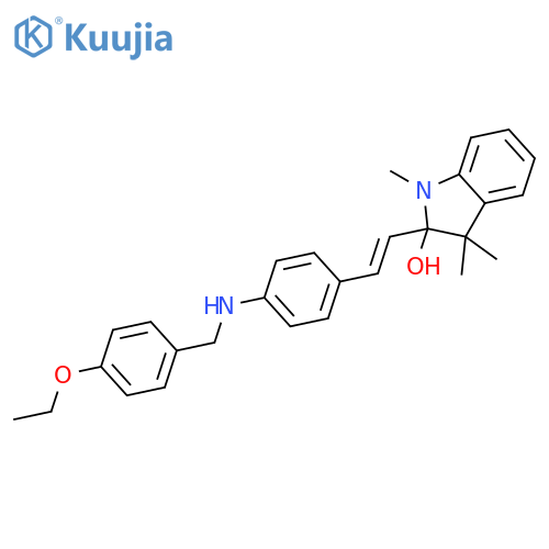 1H-Indol-2-ol,2-[2-[4-[(4-ethoxyphenyl)methylamino]phenyl]ethenyl]-2,3-dihydro-1,3,3-trimethyl- structure