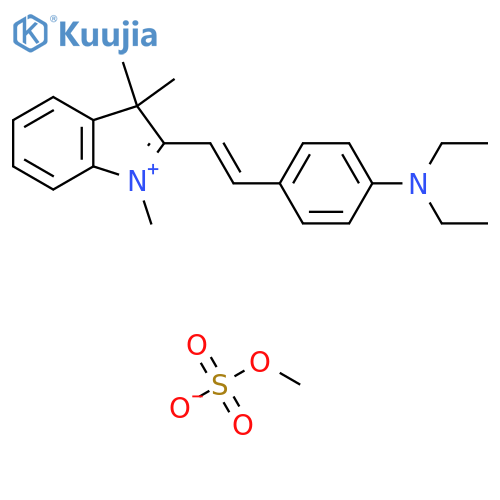 2-(2-(4-(Diethylamino)phenyl)vinyl)-1,3,3-trimethyl-3H-indolium methyl sulphate structure