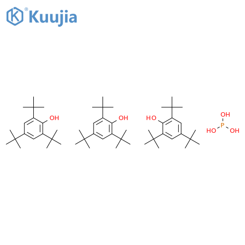 PHENOL, 2,4,6-TRIS(1,1-DIMETHYLETHYL)-, PHOSPHITE (3:1) structure