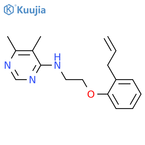 4-PYRIMIDINAMINE, 5,6-DIMETHYL-N-[2-[2-(2-PROPENYL)PHENOXY]ETHYL]- structure
