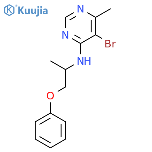 4-Pyrimidinamine, 5-bromo-6-methyl-N-(1-methyl-2-phenoxyethyl)- structure
