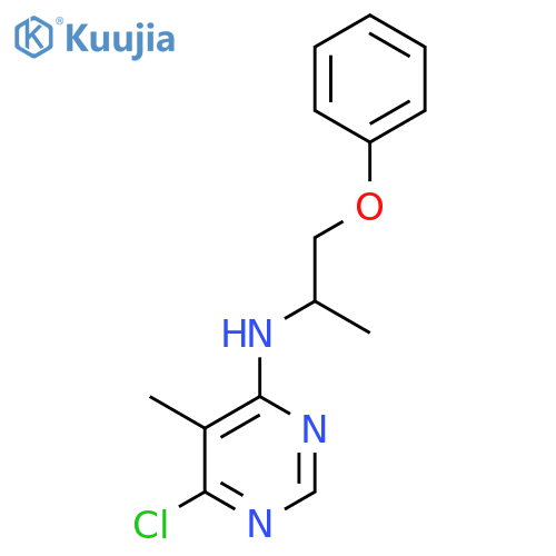 4-Pyrimidinamine, 6-chloro-5-methyl-N-(1-methyl-2-phenoxyethyl)- structure