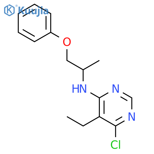 4-PYRIMIDINAMINE, 6-CHLORO-5-ETHYL-N-(1-METHYL-2-PHENOXYETHYL)- structure