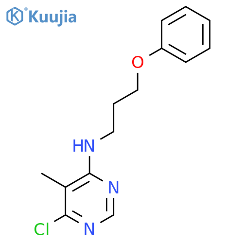 4-PYRIMIDINAMINE, 6-CHLORO-5-METHYL-N-(3-PHENOXYPROPYL)- structure