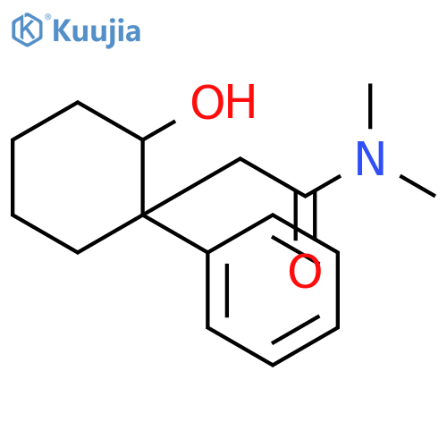 CYCLOHEXANEACETAMIDE, 2-HYDROXY-N,N-DIMETHYL-1-PHENYL- structure