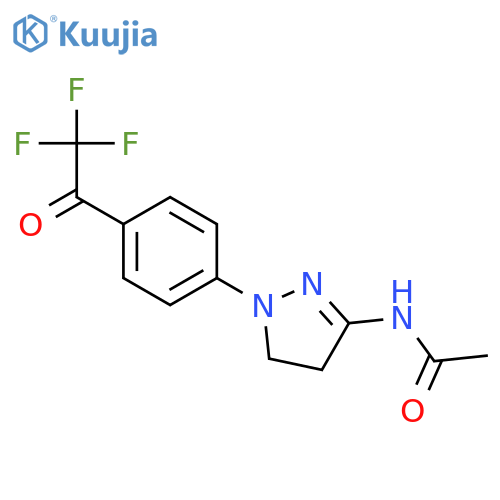 Acetamide, N-[4,5-dihydro-1-[4-(trifluoroacetyl)phenyl]-1H-pyrazol-3-yl]- structure