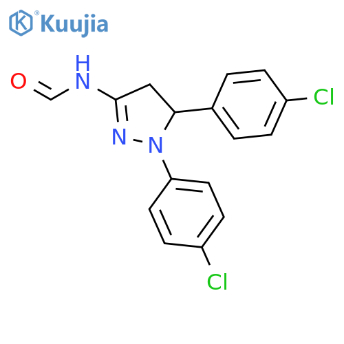 FORMAMIDE, N-[1,5-BIS(4-CHLOROPHENYL)-4,5-DIHYDRO-1H-PYRAZOL-3-YL]- structure