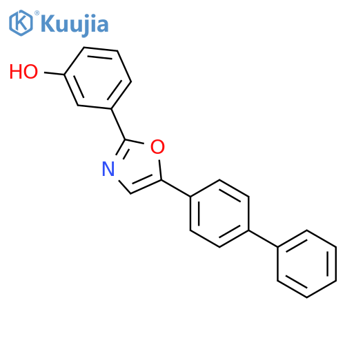 Phenol, 3-(5-[1,1'-biphenyl]-4-yl-2-oxazolyl)- structure