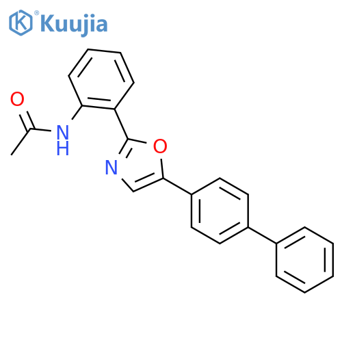 Acetamide, N-[2-(5-[1,1'-biphenyl]-4-yl-2-oxazolyl)phenyl]- structure
