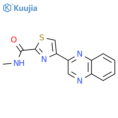 2-THIAZOLECARBOXAMIDE, N-METHYL-4-(2-QUINOXALINYL)- structure