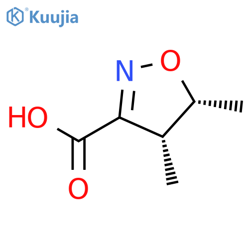 3-ISOXAZOLECARBOXYLIC ACID, 4,5-DIHYDRO-4,5-DIMETHYL-, CIS- structure