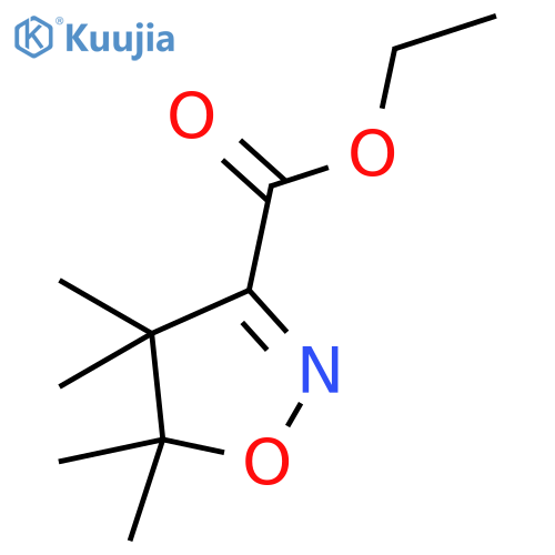3-Isoxazolecarboxylic acid, 4,5-dihydro-4,4,5,5-tetramethyl-, ethyl ester structure