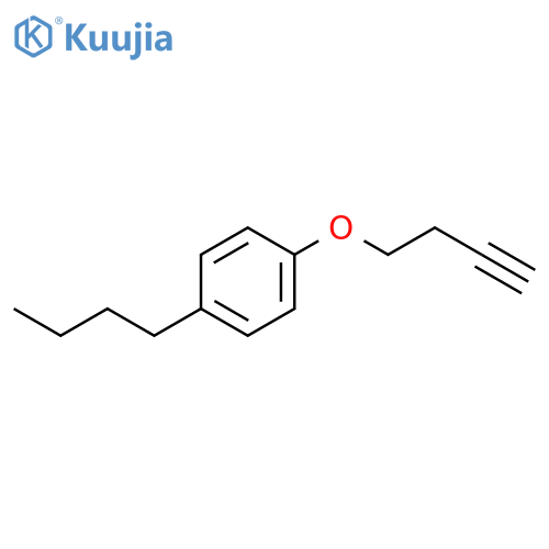 Benzene, 1-butyl-4-(3-butynyloxy)- structure