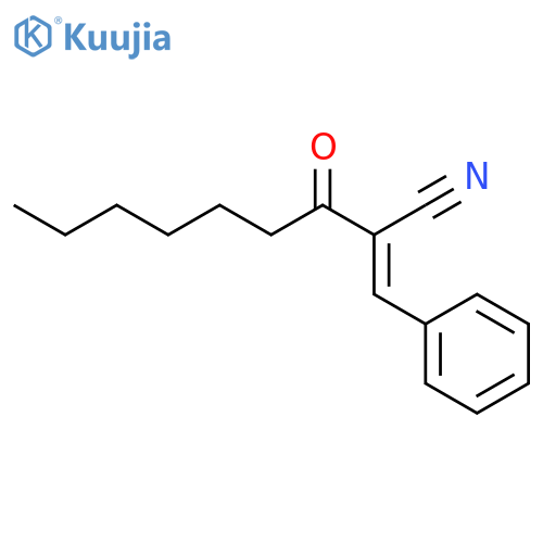 NONANENITRILE, 3-OXO-2-(PHENYLMETHYLENE)- structure