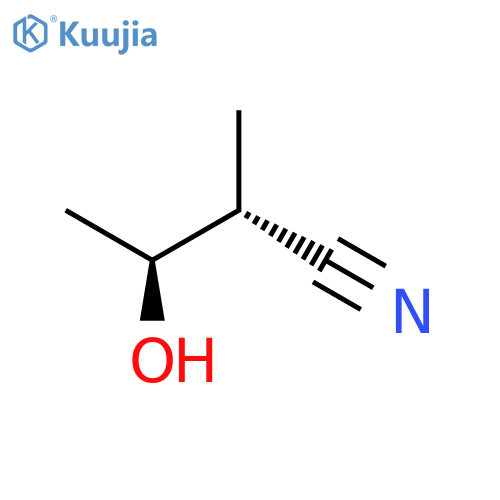 BUTANENITRILE, 3-HYDROXY-2-METHYL-, (R*,S*)- structure