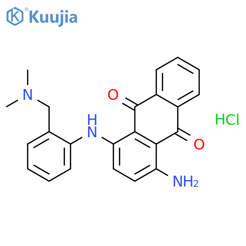 9,10-Anthracenedione,1-amino-4-[[[(dimethylamino)methyl]phenyl]amino]-, monohydrochloride (9CI) structure