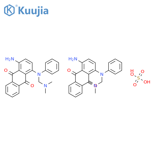 1-amino-4-[[(dimethylamino)methyl]anilino]anthraquinone, compound with sulphuric acid (2:1) structure