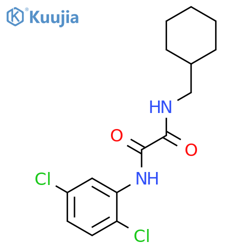 N-(cyclohexylmethyl)-N'-(2,5-dichlorophenyl)ethanediamide structure