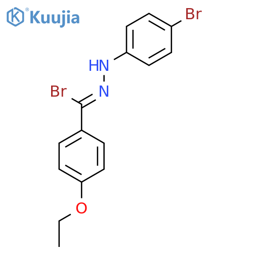 Benzenecarbohydrazonoyl bromide, N-(4-bromophenyl)-4-ethoxy- structure