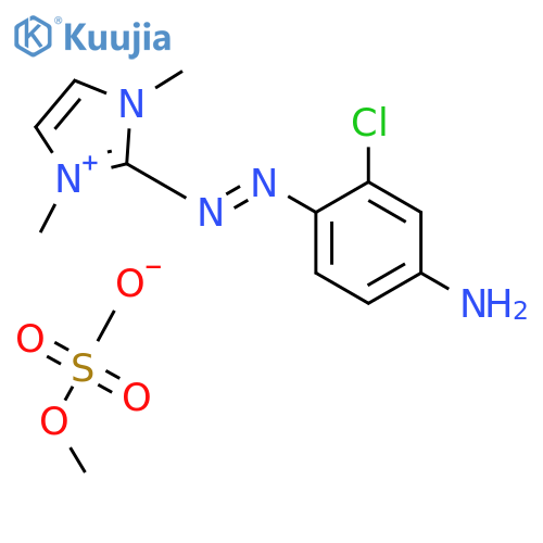 2-[(4-amino-2-chlorophenyl)azo]-1,3-dimethyl-1H-imidazolium methyl sulphate structure
