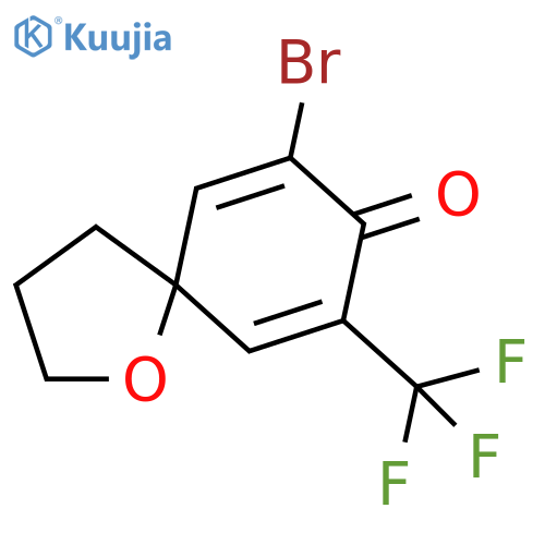 1-Oxaspiro[4.5]deca-6,9-dien-8-one, 7-bromo-9-(trifluoromethyl)- structure