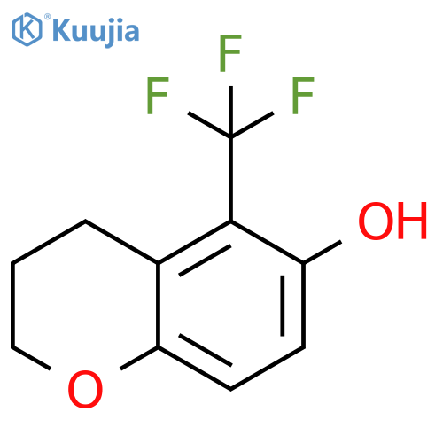 2H-1-Benzopyran-6-ol, 3,4-dihydro-5-(trifluoromethyl)- structure