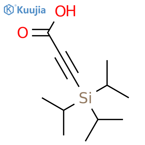 2-Propynoic acid, 3-[tris(1-methylethyl)silyl]- structure