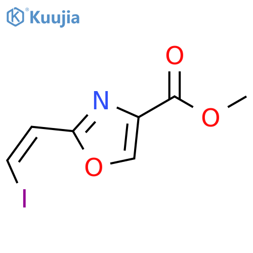 4-Oxazolecarboxylic acid, 2-[(1Z)-2-iodoethenyl]-, methyl ester structure