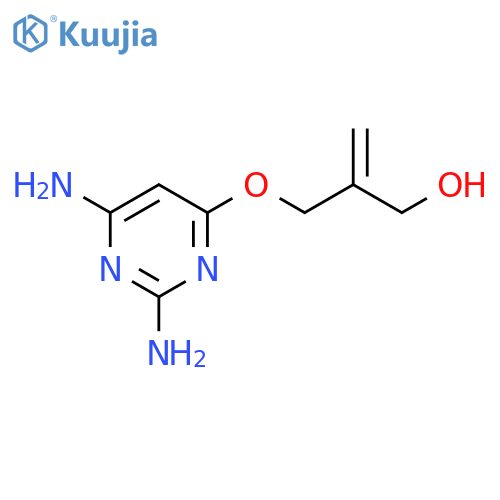 2-Propen-1-ol, 2-[[(2,6-diamino-4-pyrimidinyl)oxy]methyl]- structure