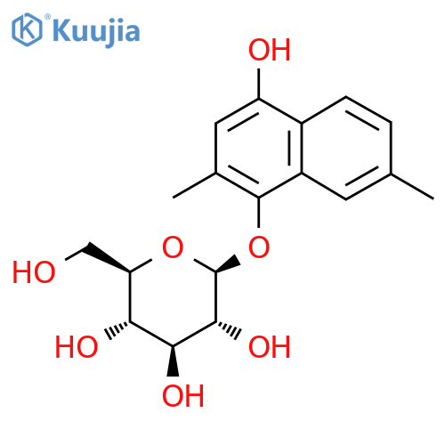 (2S,3R,4S,5S,6R)-2-(4-Hydroxy-2,7-dimethylnaphthalen-1-yl)oxy-6-(hydroxymethyl)oxane-3,4,5-triol structure