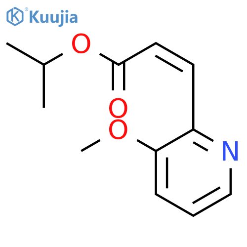2-Propenoic acid, 3-(3-methoxy-2-pyridinyl)-, 1-methylethyl ester, (2Z)- structure