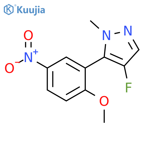 1H-Pyrazole, 4-fluoro-5-(2-methoxy-5-nitrophenyl)-1-methyl- structure