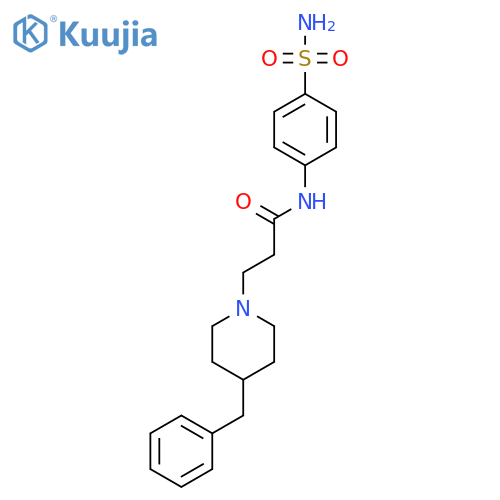 3-(4-benzylpiperidin-1-yl)-N-(4-sulfamoylphenyl)propanamide structure
